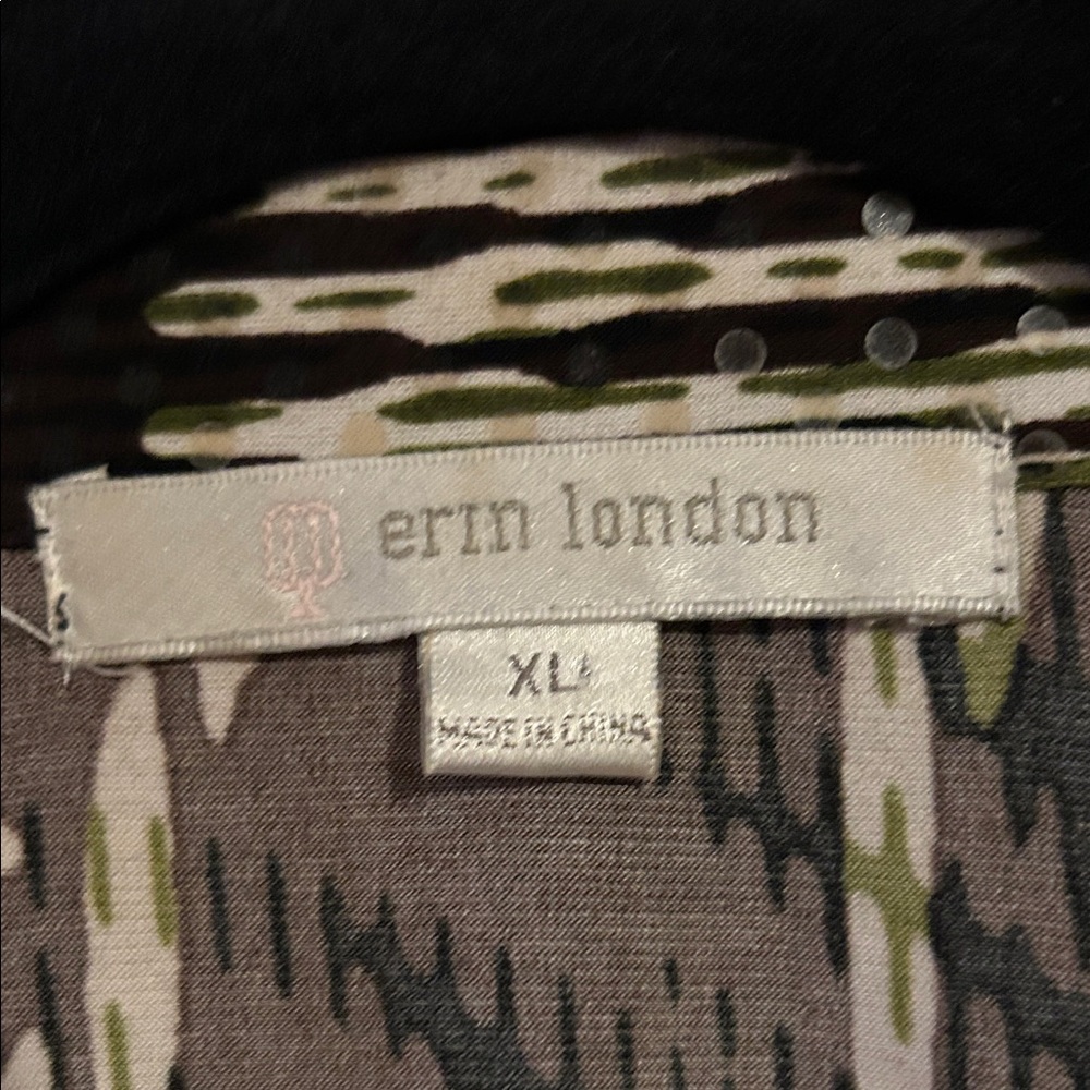 Erin London Multicolor Patterned Top